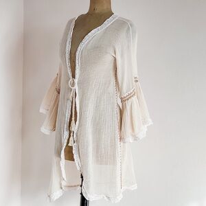 Swimsuit Coverup 100% Cotton Boho Bathing Suit cover Up